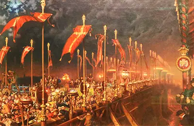 London Bridge on the Night of the Marriage of the Prince and Princess of Wales William Holman Hunt